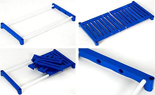 Dhani Creations Smart Plastic Multipurpose Rack Organizer for Shoe, Clothes, Books with Wheels, 3 Shelves (Blue) Amazon.in: Home & Kitchen